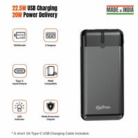 pTron Dynamo Nergy 10000mAh Power Bank (Black) (Account Specific)
