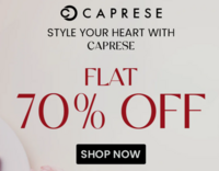 [Offer Refreshed] - Caprese Valentines Sale | Flat 70% off + Extra 20% off on Times HDFC Card upto Rs 600 Above Rs 2500