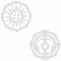 Klassic Rangoli Design Floor Stencil for Home, Office, Parties, Festivals (Diwali), Pack of 2 