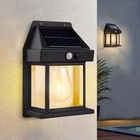 Zepto : Desidiya Solar Wall Outdoor Wireless Motion Sensor 3 W Lamp (Black)
