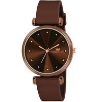 CRESTELLO Silicone Strap Analog Wrist Watch for Women (Black/Blue/Green/Brown) | CR-Ck137