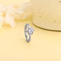 Silver Zircon Vintage Ring @1399