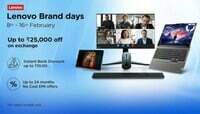 Lenovo Brand Days : Instant Bank discount Up to ₹10000 + Up to ₹25000 off on exchange