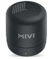 Mivi Play Bluetooth Speaker with 12 Hours Playtime. Wireless Speaker Made in India with Exceptional Sound Quality, Portable and Built in Mic-Black