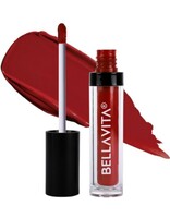  BELLAVITA Kiss-Proof Liquid Lipstick | 3.8 ml | 18-hr Stay | Transferproof Lipstick | Long Lasting | Ultra Matte Finish | Intense Moisturisation | Waterproof Liquid Lipsticks for Women | Scarlet Red 