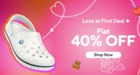Crocs - Love at First Deal Sale | Flat 40-50% off + Free Jizzbitz
