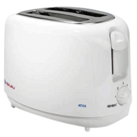 BAJAJ Majesty 750W 2 Slice Pop-Up Toaster with Slide Out Crumb Tray (White)