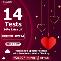 Redcliffe Valentine's Special with Free Heart Health Package - Get Flat 14% Off