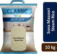 Classic Sona Masoori Steam Rice 10 Kgs (Location Specific)