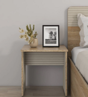 Kosmo Noah Wood Bed Side Table in Melamine Finish