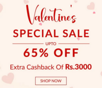 The Loom Valentine's Special Sale - Upto 65% off on Clothing, Jewellery & more + Extra Rs 3000 Cashback
