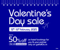 IndiGo Valentine's Day Sale - Up to 50% Off on Hotel Bookings (12th-16th Feb)