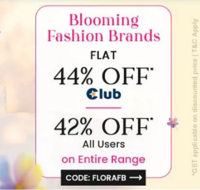 Flat 42% Off for All Users -Blooming Fashion Brands
