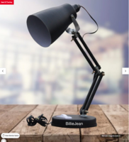Claude Black Adjustable Study Lamp With Aluminium Base
