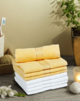 KOPA Set Of 8 Solid Super Absorbent 380 GSM Cotton Face Towels