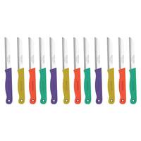 Hotmark 10 Pcs Kitchen Knife Set - Multipurpose Utility Knives for Household - 5 Pcs Serrated Knife+ 5 Pcs Sharp Edge Knife - Pack of 10, Stainless Steel