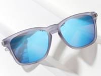 Unisex Wayfarer Sunglasses & UV Protected Lens Mast moto grey blue mercury