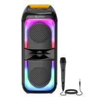 pTron Fusion Beats 40W Bluetooth Party Karaoke Speaker (Royal Black)