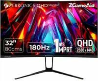 ZEBRONICS New Launch 32 inch, QHD Curved Gaming Monitor (1ms, 180Hz)
