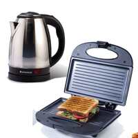 Wonderchef Prato Plus Griller (800 Watts) & Electric Kettle