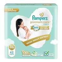 Pampers Premium Care Pant Style Baby Diapers, Newborn/X-Small (NB/XS), 42 Count Diapers (location specific)