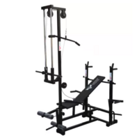 GoFiTPrO 20 in 1 bench Double Support Black Multipurpose Fitness Bench