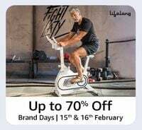 Lifelong Brand Days : Upto 70% off on Cycles, Fitness equipment & more