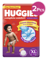 Huggies Wonder Pant Diaper XL, 34 pieces x 2 [location specific]