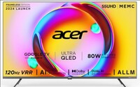 Acer 139 cm (55 inches) Super Series 4K Ultra HD Smart QLED Google TV with Android 14 (Black) (2024 Model)