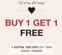 Max Fashion - Buy 1 Get 1 Free + Extra 200 off