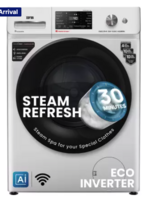 IFB 9 kg 5 Star Fully Automatic Front Load Washing Machine with In-built Heater Black, Silver  (Executive SXN 9014K)