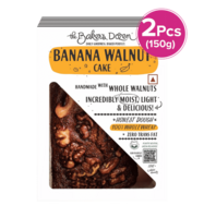 The Baker's Dozen Banana Walnut Cake - 100% Whole Wheat No Maida 150 g x 2