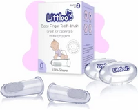Littloo Finger Toothbrush  - Brush for Babies | Toddlers | Pack of 1 -Each contain 2 Soft Toothbrush 