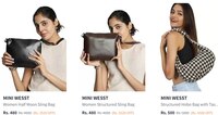 Myntra : Upto 90% Off On MINI WESST Leather Handheld Bag