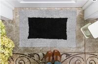 AAZEEM Absorbent Door Mat for Indoor Entrancex Non Slip Mat for Front Door Entryway, Soft Cotton Home. Hotel Balcony Floor Carpet, Floor Mats for Home, KitchenFloor Door Mat |-(55x35cm)