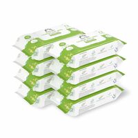 Amazon Brand - Mama Bear Cleansing Baby Wipes With Lid | 576 Wipes | 72 Wipes x 8 Packs 