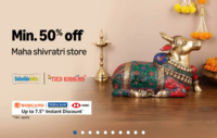 Amazon - Maha Shivratri Store | Min 50-85% off + Upto 7.5% Instant Bank offer (Federal/ HSBC/ BOB)