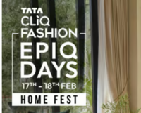 Tata CliQ Fashion Epiq Days - Upto 85% off + Extra 10% off (Home Fest)