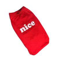 A+A Pets Graphic Printed Nice Premium Tshirt | for Dog, Puppy, and Cat | Round Neck | Breathable Costumes Soft, Light Weight Apparel | 100% Cotton (M, Red) 