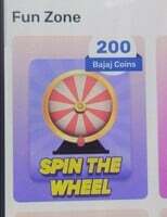  Bajaj Finserv Spin the wheel win upto 200 coins - 17 Feb onwards