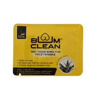 Bum Clean Wet Tissue Wipes Yellow 1s, Pack of 20