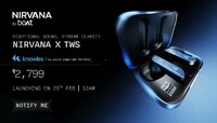 (New Launch) Boat Nirvana X TWS Knowles Dual Drivers,Hi-Res Audio LDAC,App Support,4Mic ENx,Dual Pair,Spatial Audio,Fast Charge, Bluetooth Earbuds, TWS Ear Buds Wireless Earphones with mic