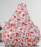 Paris Classic XXXL Bean Bag With Beans In Multi Colour