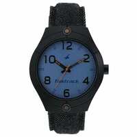 Fastrack Denim Quartz Analog Blue Dial Denim Strap Watch for Guys-3191AL03