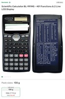 Bambalio Scientific Calculator BL-991MS - 401 Functions & 2 Line LCD Display at.Big Basket ( Available Gurgaon Check yours)