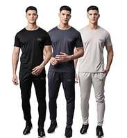 VIMAL JONNEY Dryfit Solid Lycra Multicolor Tracksuit Co-ord Sets for Men (Pack of 3)