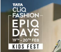 Tata CliQ Epiq Days KIDS FEST - Upto 80% off + Bank offers + 10% off with code