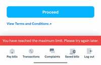 Canara Setu bill payment credit card issue