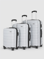 Teakwood Leathers India Set of 3 360-Degree Rotation Hard Sided Trolley Bag-191L