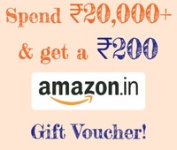BOB Credit Card: Spend Rs.20000 or more and get Rs.200 Amazon Gift Voucher (User-Specific)